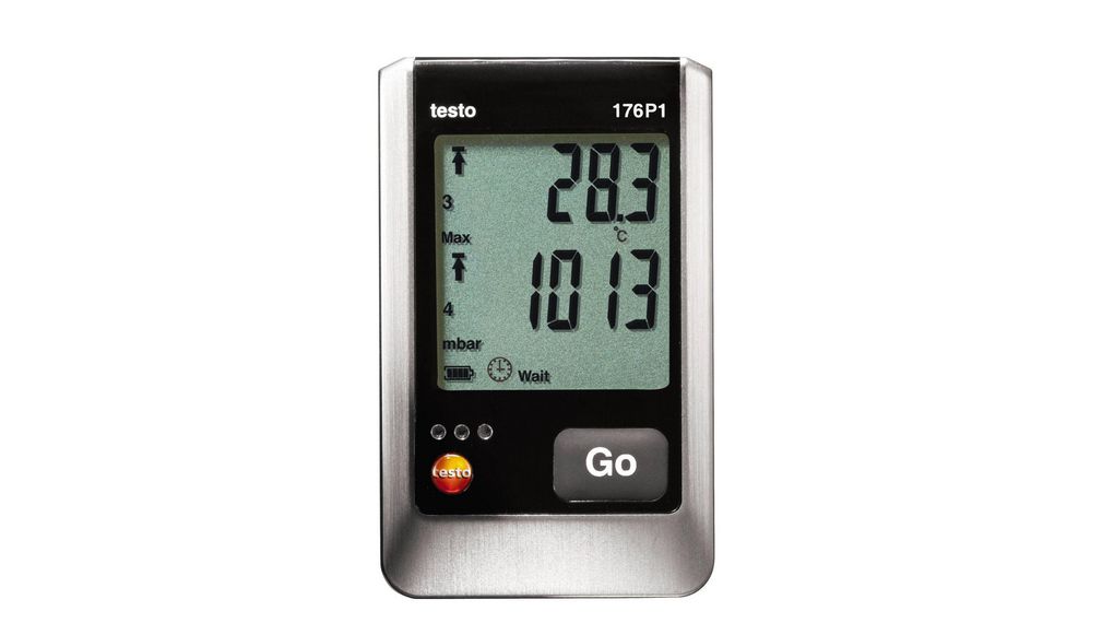 Testo 176 P1 - Datenlogger Druck, Temperatur und Feuchte, 5 Kanäle, SD-Karte / Mini-USB, 2000000 Messungen